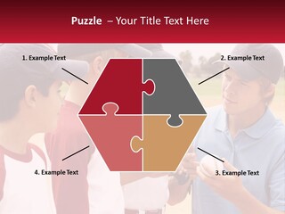 A Group Of Young Boys Standing Next To Each Other PowerPoint Template