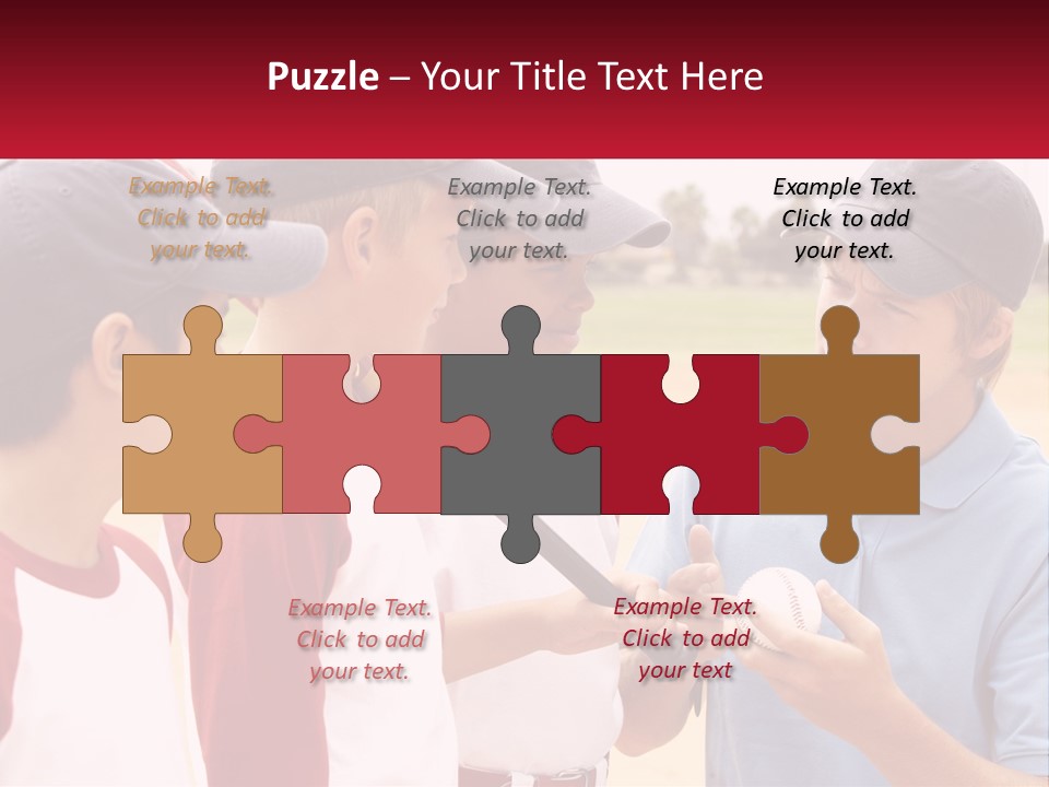 A Group Of Young Boys Standing Next To Each Other PowerPoint Template