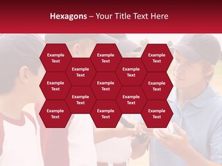 A Group Of Young Boys Standing Next To Each Other PowerPoint Template