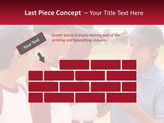 A Group Of Young Boys Standing Next To Each Other PowerPoint Template