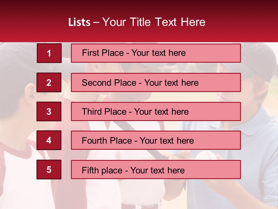 A Group Of Young Boys Standing Next To Each Other PowerPoint Template