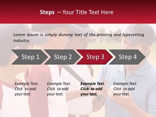 A Group Of Young Boys Standing Next To Each Other PowerPoint Template