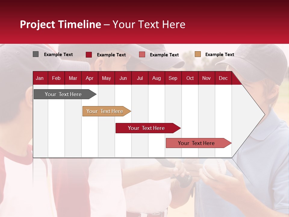 A Group Of Young Boys Standing Next To Each Other PowerPoint Template