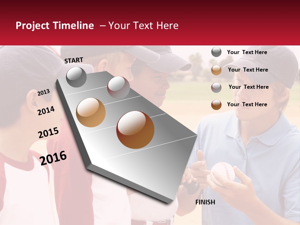 A Group Of Young Boys Standing Next To Each Other PowerPoint Template