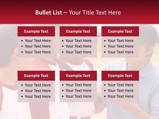 A Group Of Young Boys Standing Next To Each Other PowerPoint Template