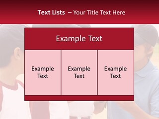 A Group Of Young Boys Standing Next To Each Other PowerPoint Template