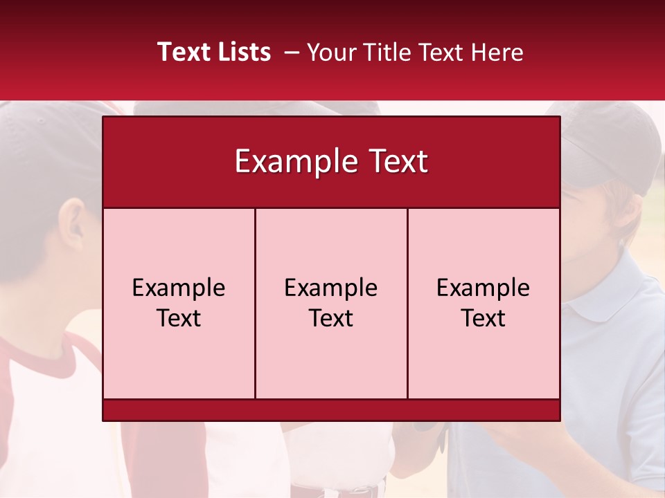A Group Of Young Boys Standing Next To Each Other PowerPoint Template