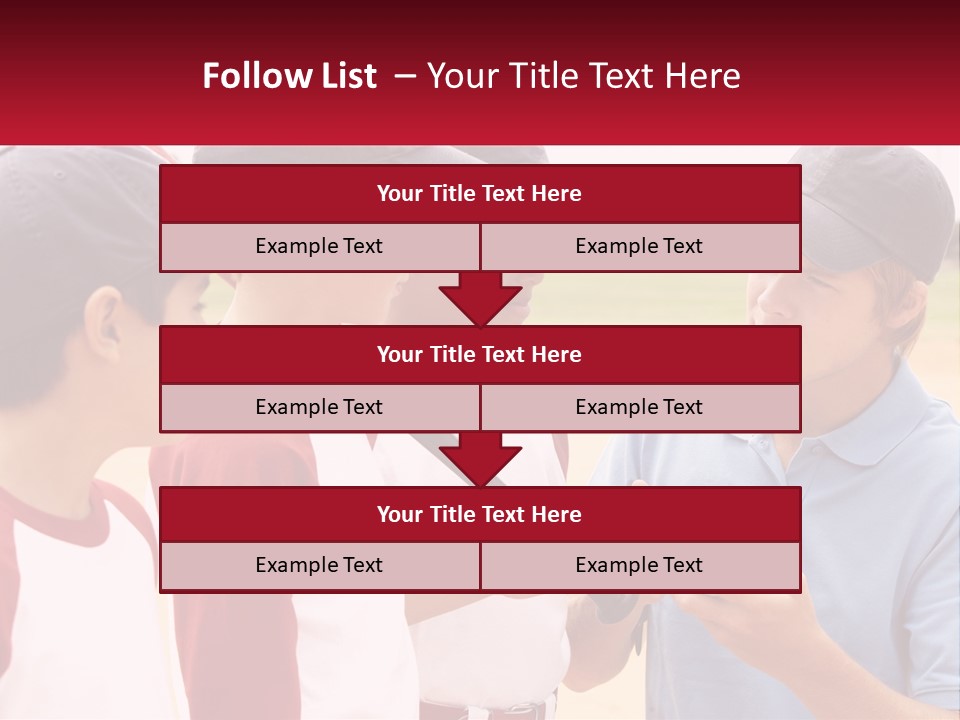 A Group Of Young Boys Standing Next To Each Other PowerPoint Template