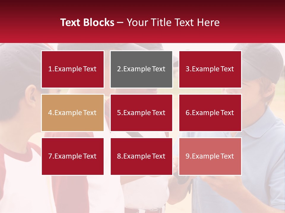 A Group Of Young Boys Standing Next To Each Other PowerPoint Template