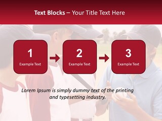 A Group Of Young Boys Standing Next To Each Other PowerPoint Template