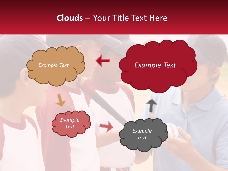 A Group Of Young Boys Standing Next To Each Other PowerPoint Template