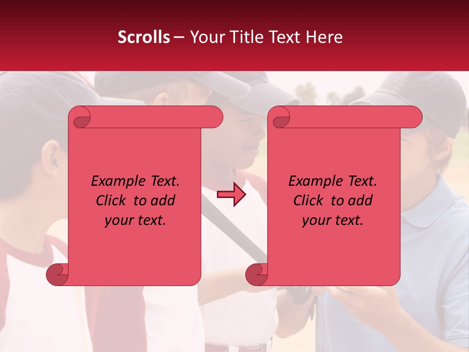 A Group Of Young Boys Standing Next To Each Other PowerPoint Template