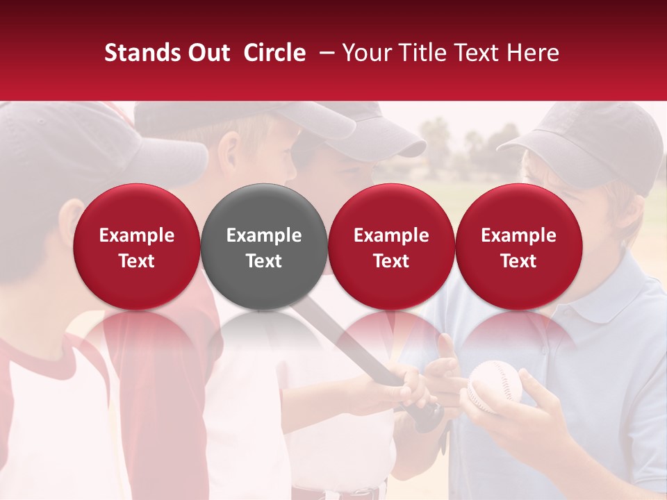 A Group Of Young Boys Standing Next To Each Other PowerPoint Template