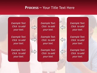A Group Of Young Boys Standing Next To Each Other PowerPoint Template