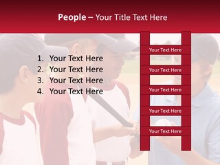 A Group Of Young Boys Standing Next To Each Other PowerPoint Template