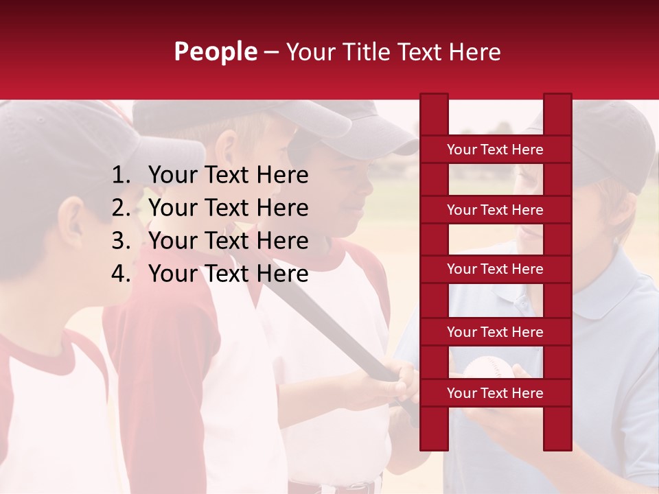 A Group Of Young Boys Standing Next To Each Other PowerPoint Template