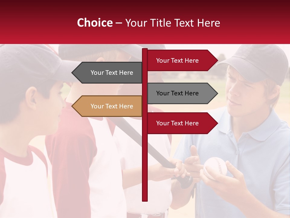 A Group Of Young Boys Standing Next To Each Other PowerPoint Template