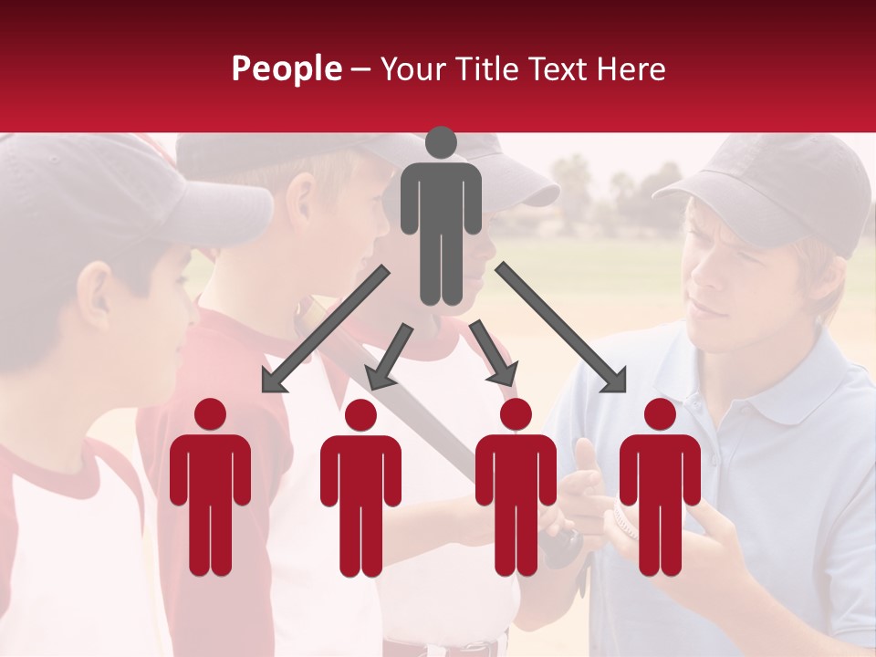 A Group Of Young Boys Standing Next To Each Other PowerPoint Template