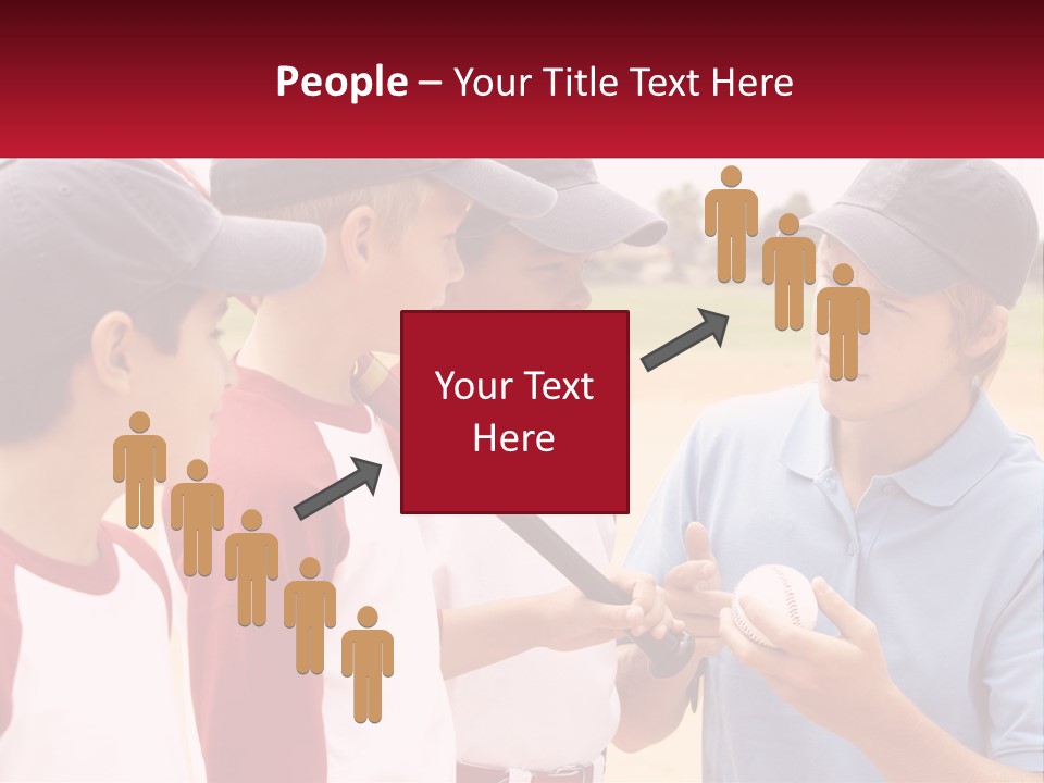 A Group Of Young Boys Standing Next To Each Other PowerPoint Template