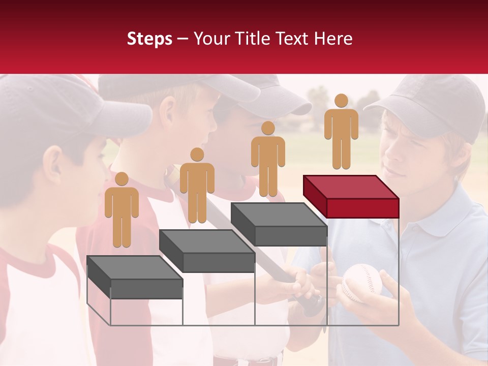 A Group Of Young Boys Standing Next To Each Other PowerPoint Template