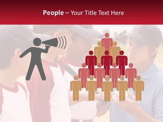 A Group Of Young Boys Standing Next To Each Other PowerPoint Template