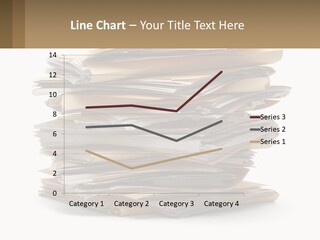 A Stack Of Files With A Business Card On Top Of It PowerPoint Template