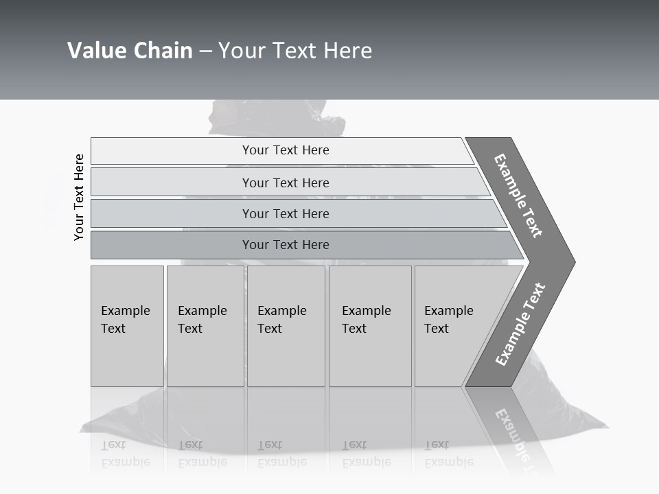 A Black Trash Bag With A Name Tag On It PowerPoint Template