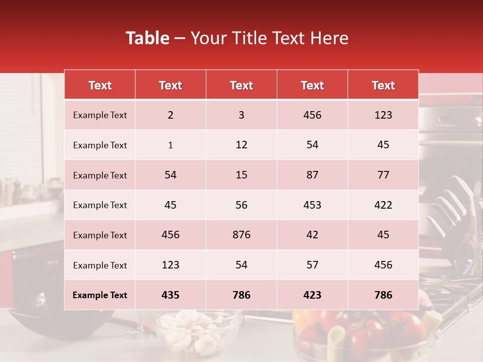 Two Women Standing In A Kitchen Preparing Food PowerPoint Template