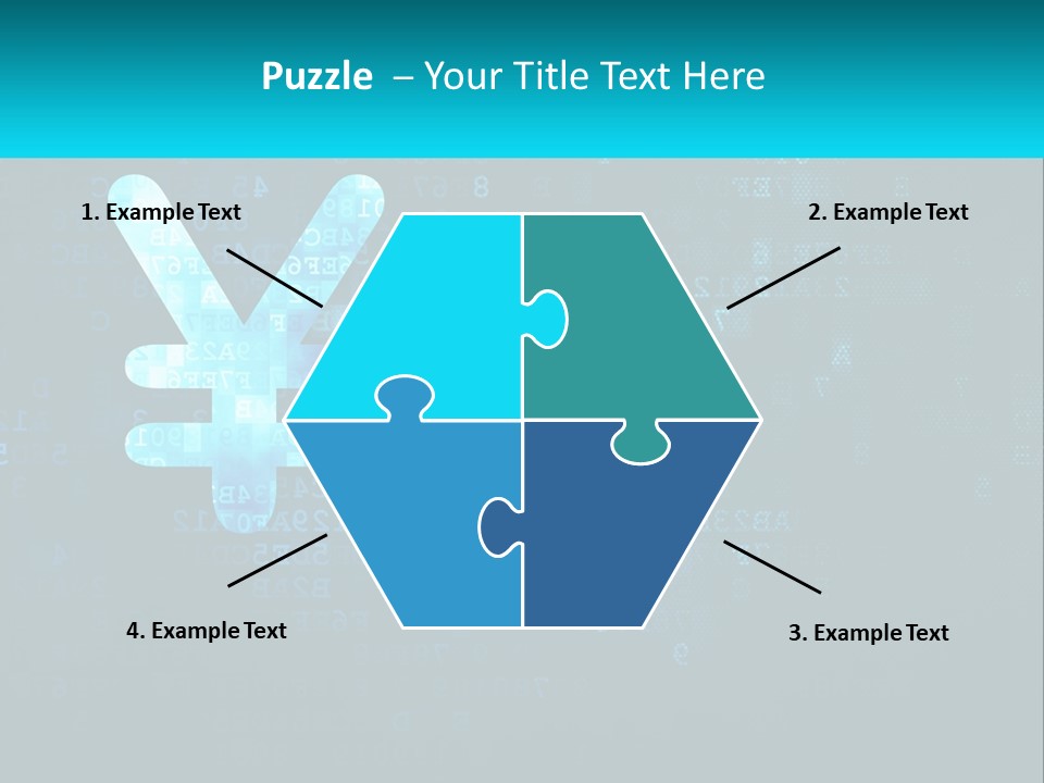 A Blue And Black Background With Numbers And Symbols PowerPoint Template
