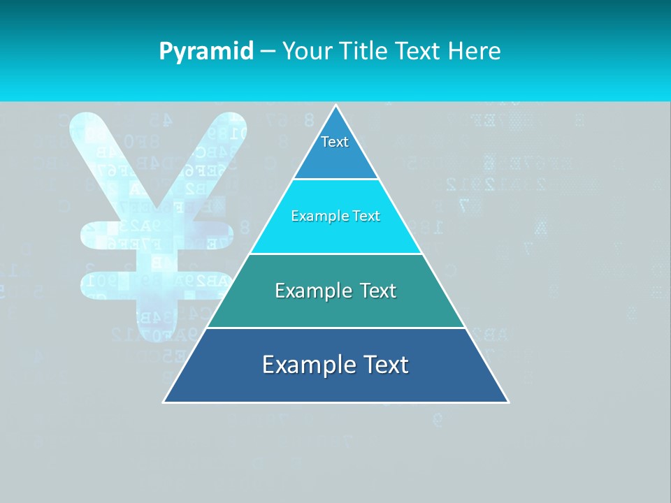 A Blue And Black Background With Numbers And Symbols PowerPoint Template