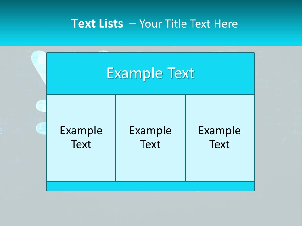 A Blue And Black Background With Numbers And Symbols PowerPoint Template