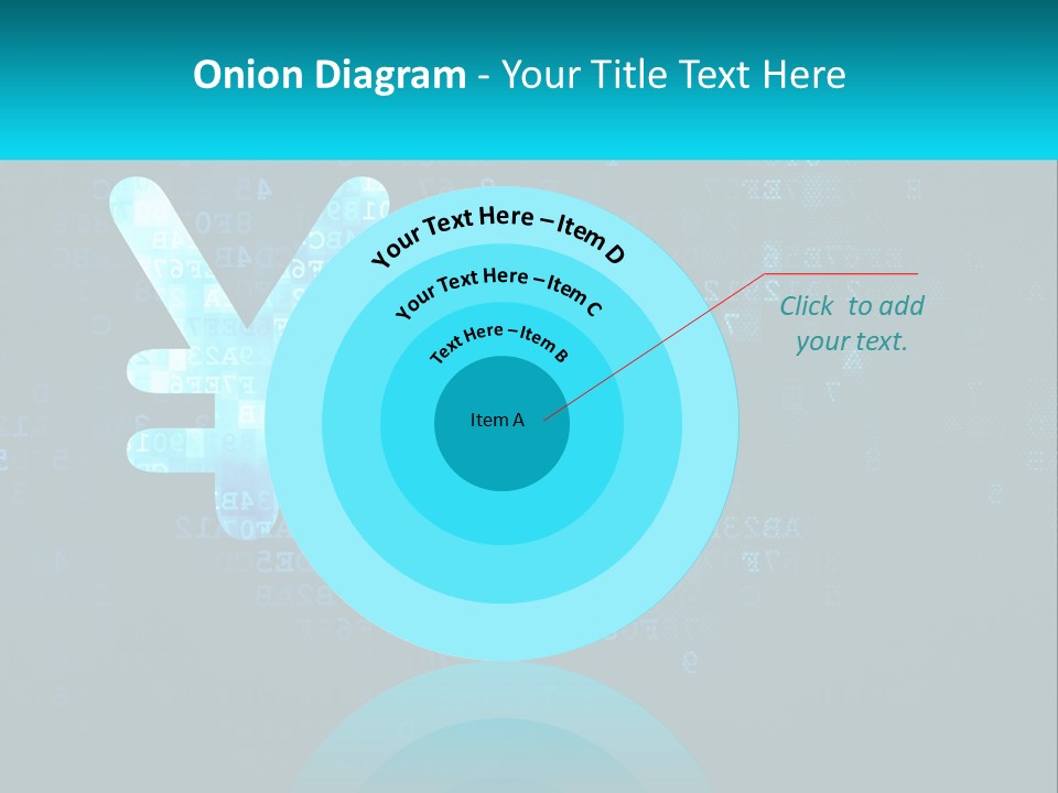 A Blue And Black Background With Numbers And Symbols PowerPoint Template