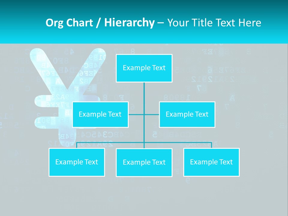 A Blue And Black Background With Numbers And Symbols PowerPoint Template