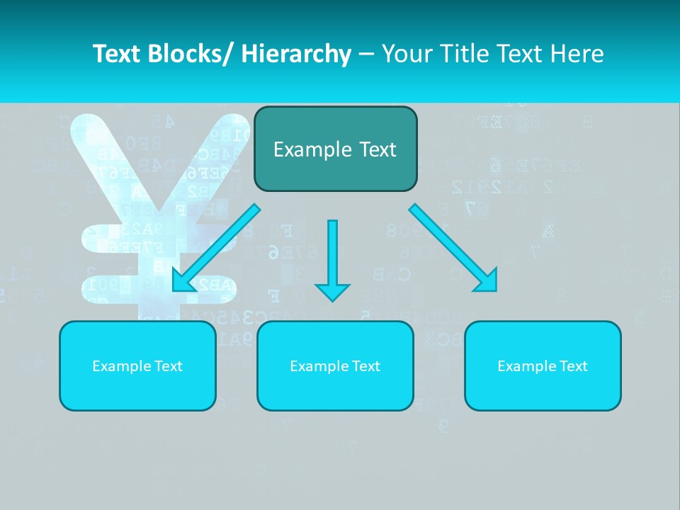 A Blue And Black Background With Numbers And Symbols PowerPoint Template