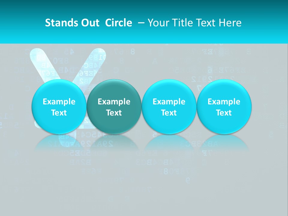 A Blue And Black Background With Numbers And Symbols PowerPoint Template