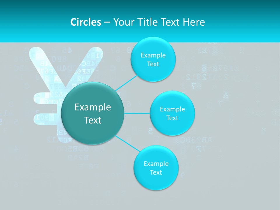 A Blue And Black Background With Numbers And Symbols PowerPoint Template