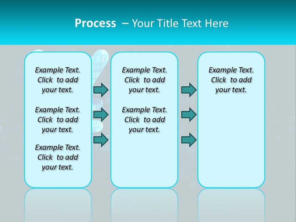 A Blue And Black Background With Numbers And Symbols PowerPoint Template