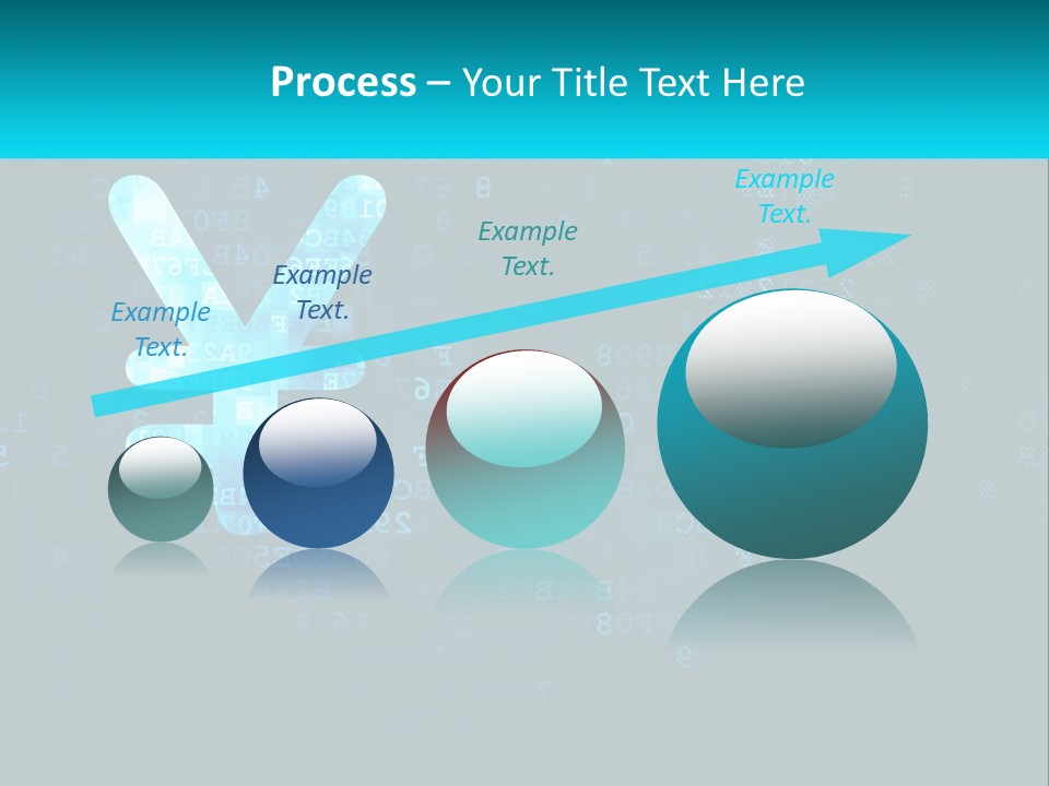 A Blue And Black Background With Numbers And Symbols PowerPoint Template