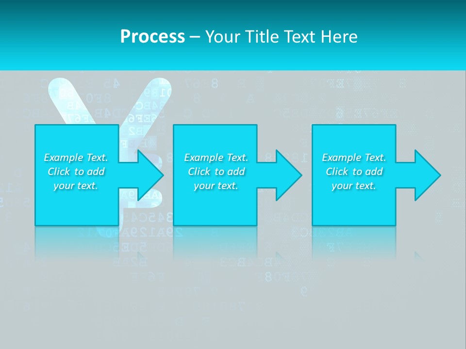 A Blue And Black Background With Numbers And Symbols PowerPoint Template