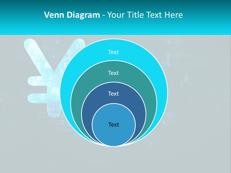 A Blue And Black Background With Numbers And Symbols PowerPoint Template