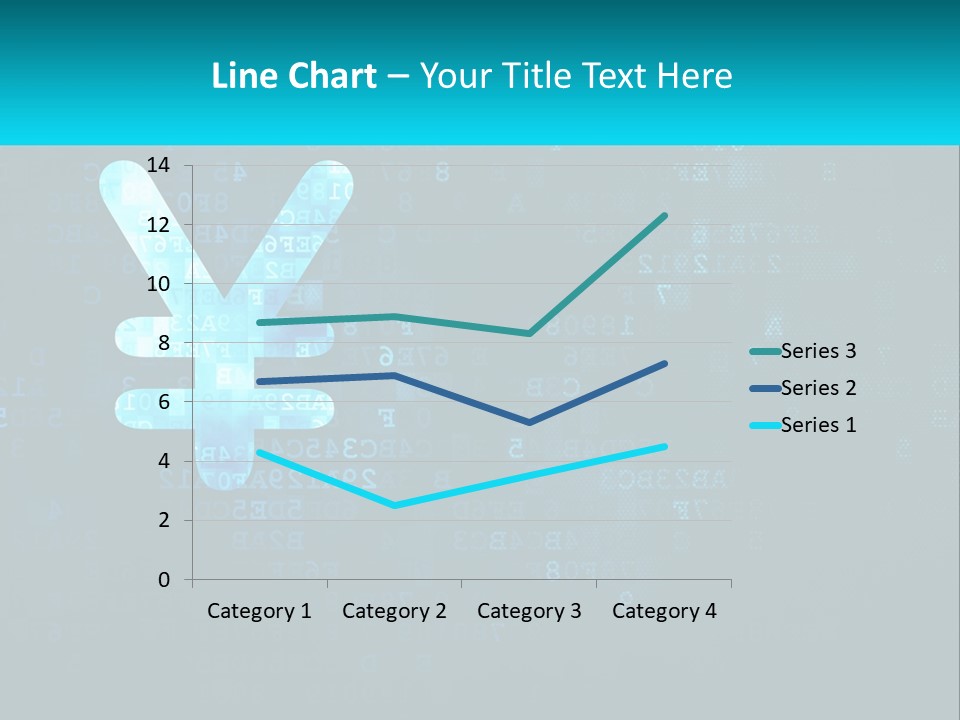 A Blue And Black Background With Numbers And Symbols PowerPoint Template