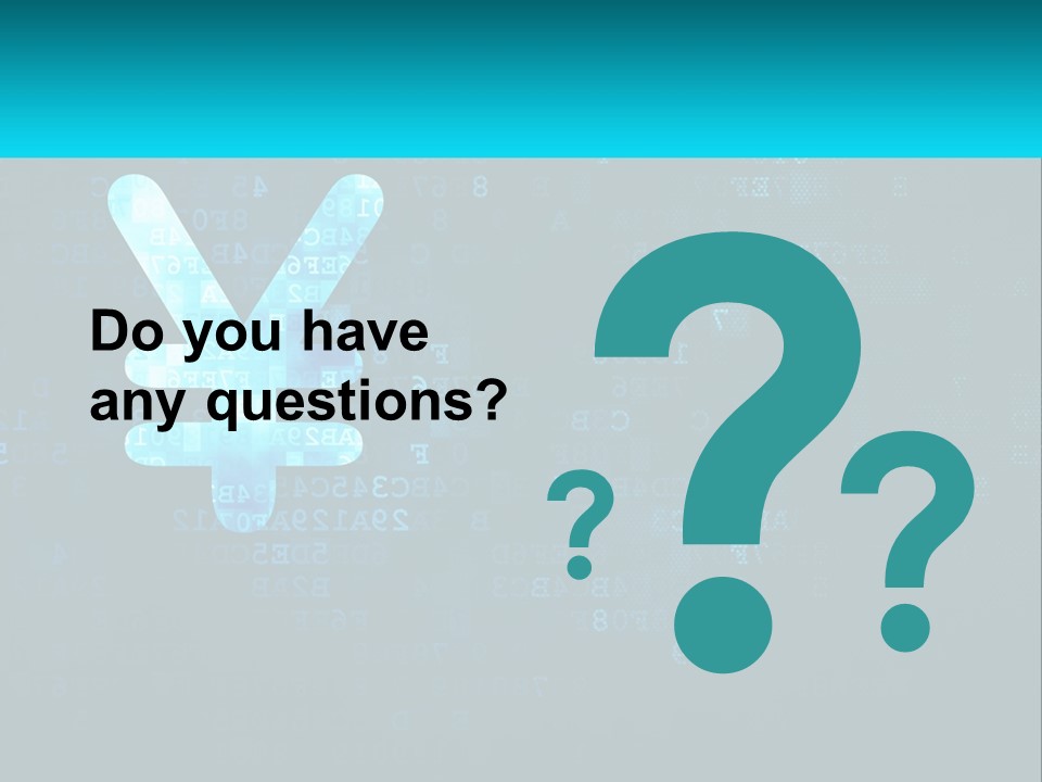 A Blue And Black Background With Numbers And Symbols PowerPoint Template