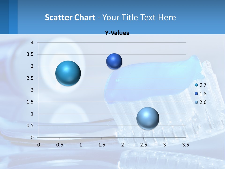 A Toothbrush With A Blue Toothpaste On Top Of It PowerPoint Template