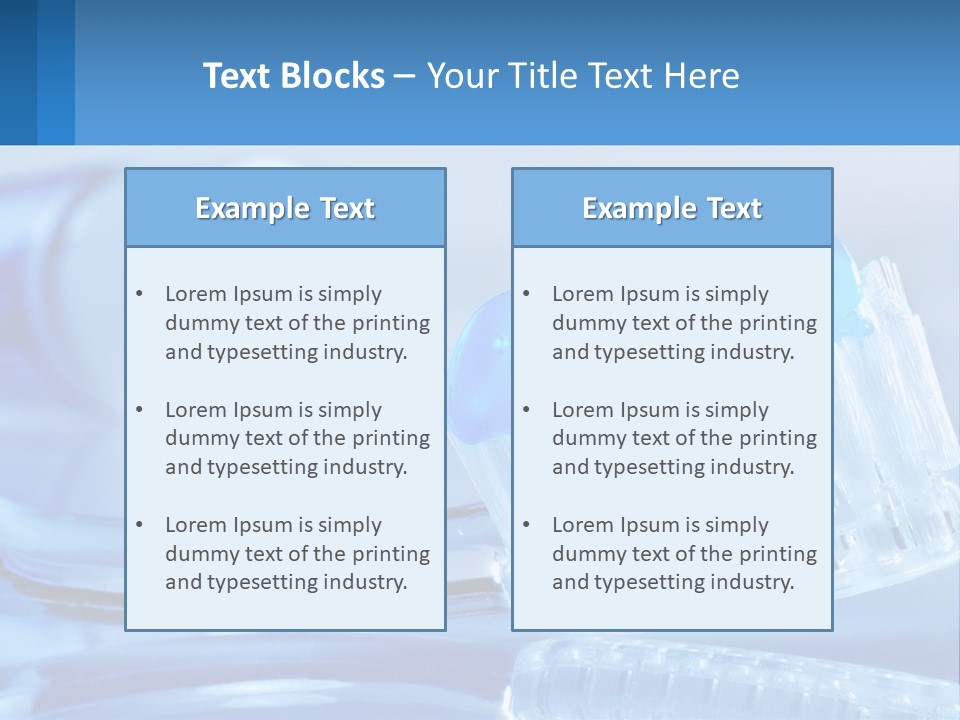 A Toothbrush With A Blue Toothpaste On Top Of It PowerPoint Template