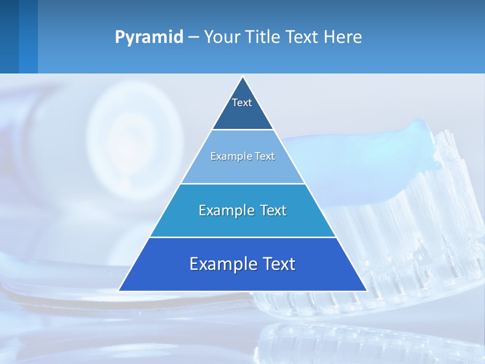 A Toothbrush With A Blue Toothpaste On Top Of It PowerPoint Template
