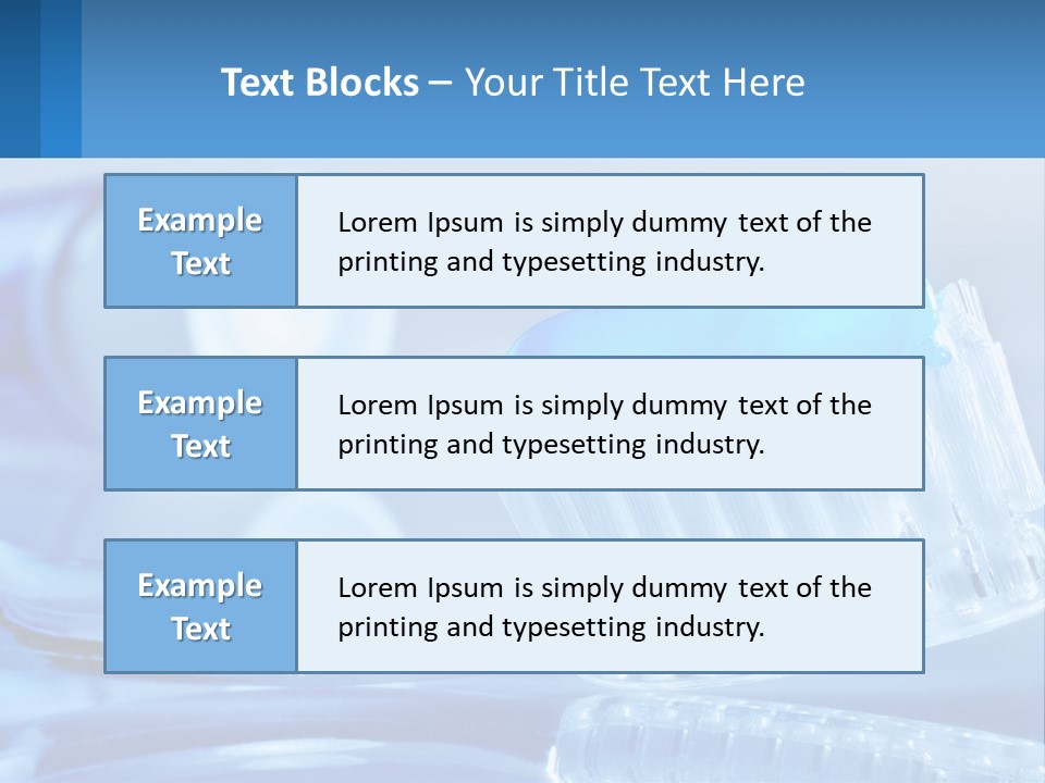 A Toothbrush With A Blue Toothpaste On Top Of It PowerPoint Template