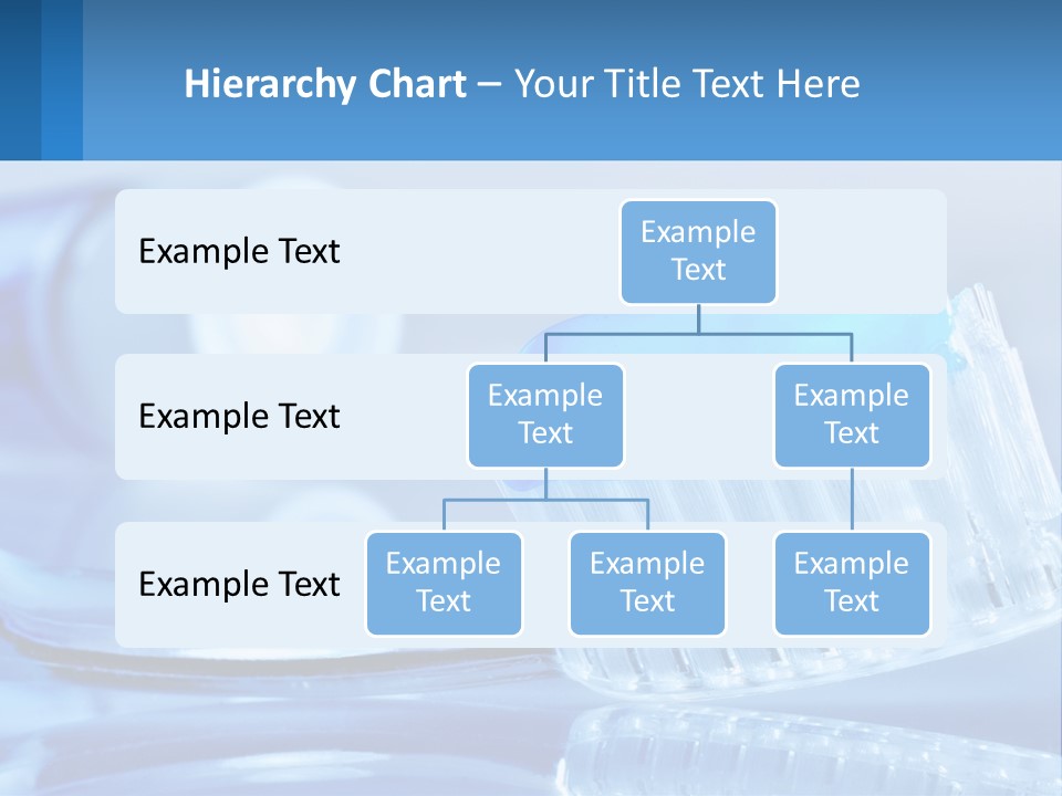 A Toothbrush With A Blue Toothpaste On Top Of It PowerPoint Template
