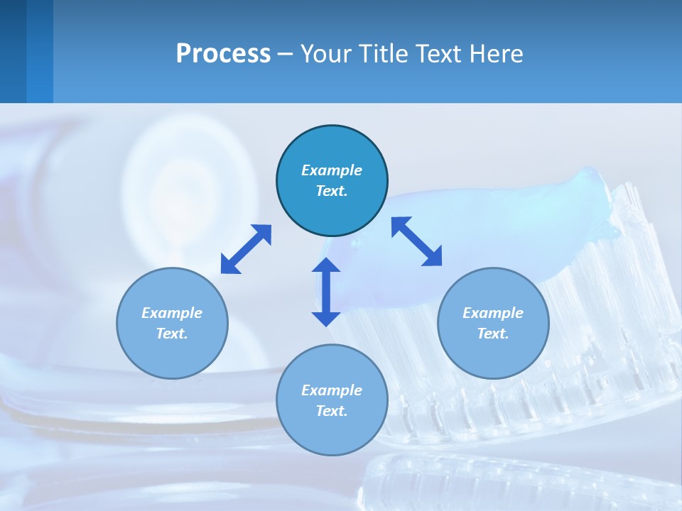 A Toothbrush With A Blue Toothpaste On Top Of It PowerPoint Template