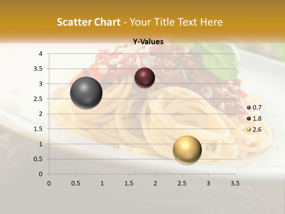 A Plate Of Spaghetti On A Wooden Table PowerPoint Template