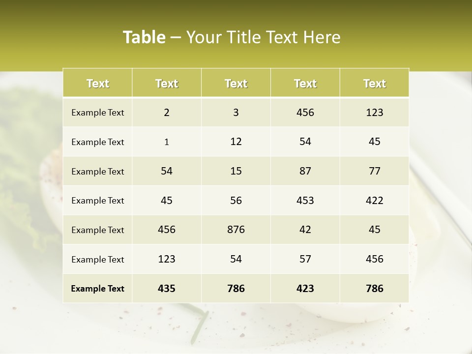 A White Plate Topped With Deviled Eggs Covered In Cheese PowerPoint Template